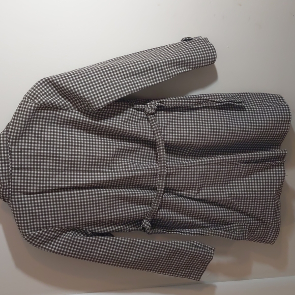 Checkered Pattern long coat - Picture 4 of 8